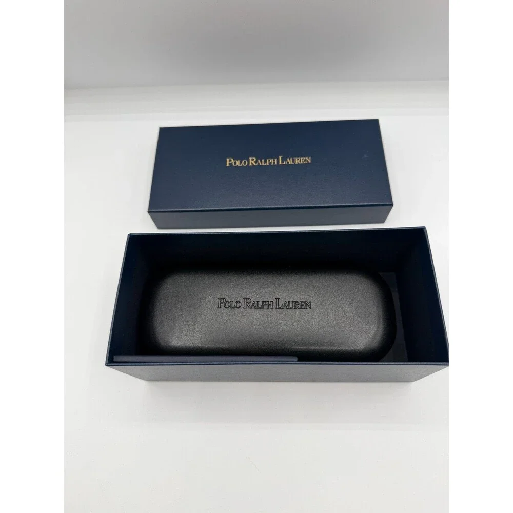 Polo Ralph Lauren Sunglasses Case Box Set w/ Sleeve Authentic Black EUC